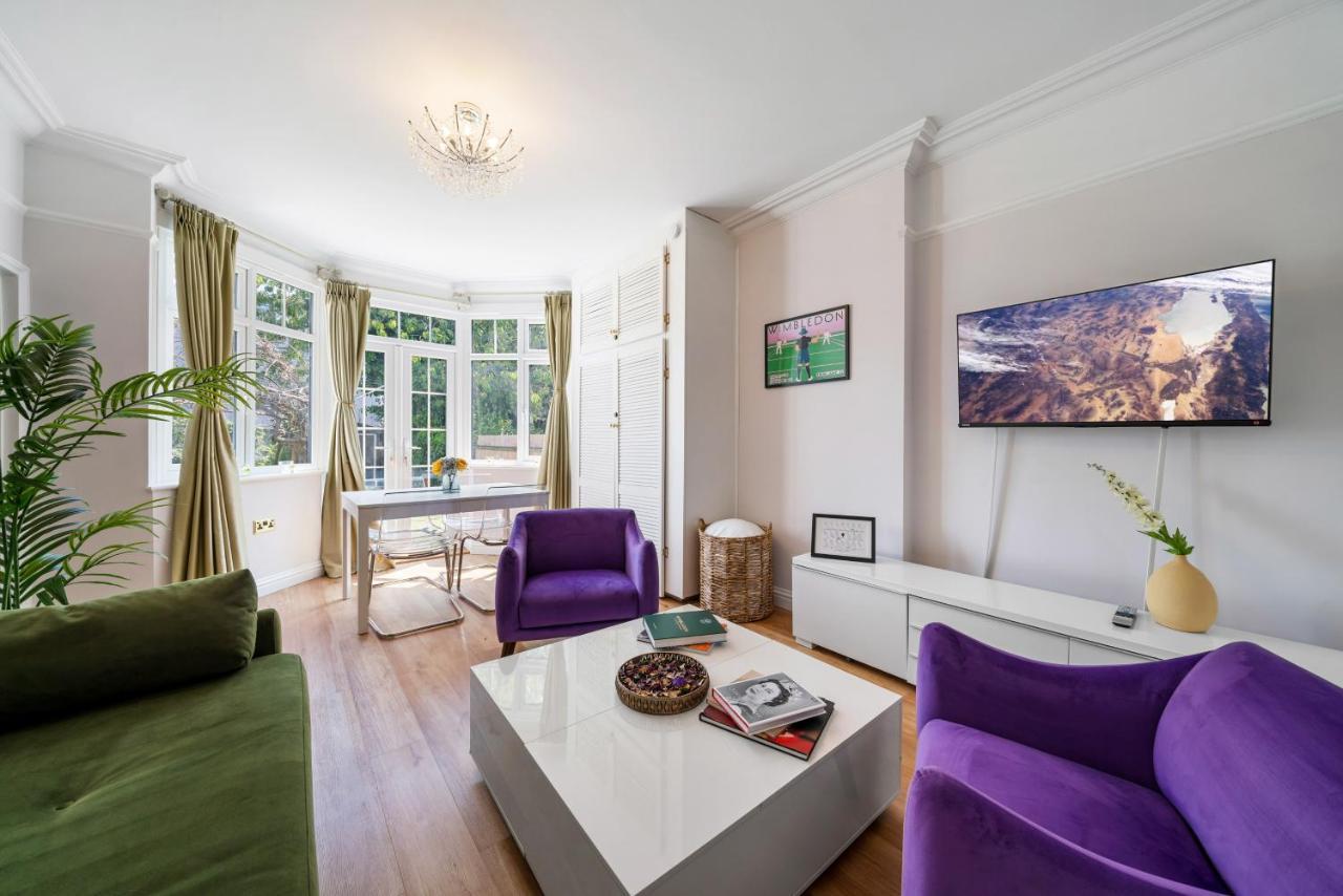 Lovely Garden Apartment In Wimbledon Town Centre With Private Parking By Wimbledon Holiday Lets لندن المظهر الخارجي الصورة